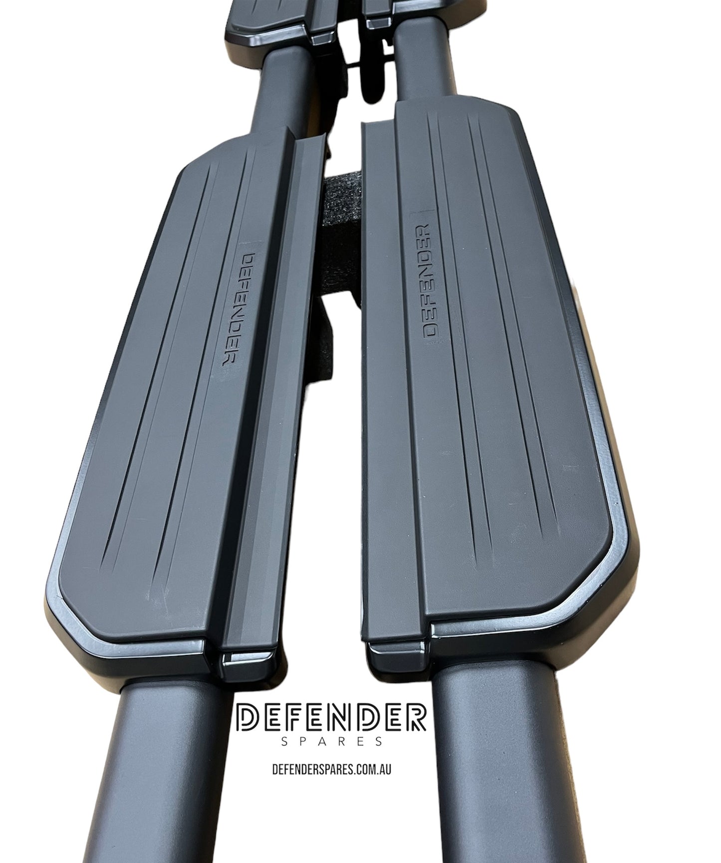 Defender 110 or 130 Fixed Side Steps - Black