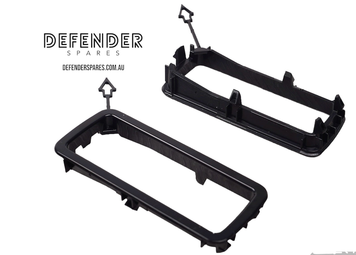 Defender Tow Hook Loop Finisher Inserts cover (Pair) - Gloss Black